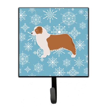 Carolines Treasures Winter Snowflake Australian Shepherd Dog Leash or Key Holder BB3533SH4